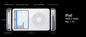 iPod 60GB juodas