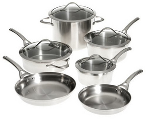 alphalon Contemporary Stainless Steel 10 Piece Set