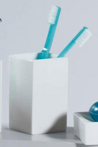 Стакан Spirella QUADRO, белый