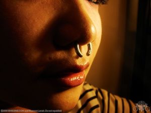 Septum piercing