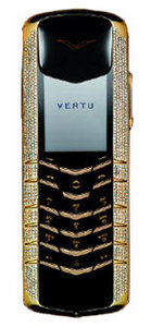 Телефон Vertu Signature Yellow Gold Pave Diamonds