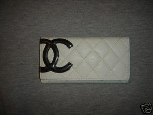 White or Black Chanel Wallet