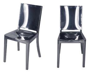комплект чёрных пластиковых стульев от Старка