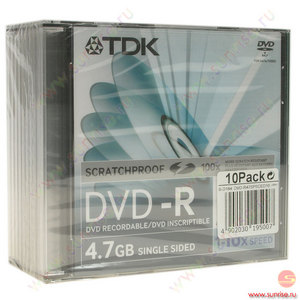 Диск DVD-R 4,7Gb TDK (25 дисков)