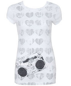 Boombox Love Tee,Forever 21