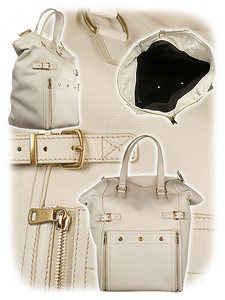 YSL Downtown bag white