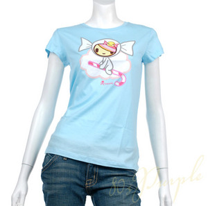 tokidoki - Women's TD Candy Cane Tee (Sky Blue)