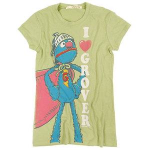 Mighty Fine - Women's I Heart Grover Tee (Meadow)