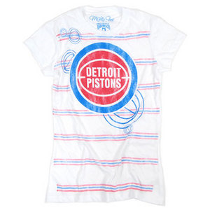 Mighty Fine - Women's Piston Stripes Tee (White)