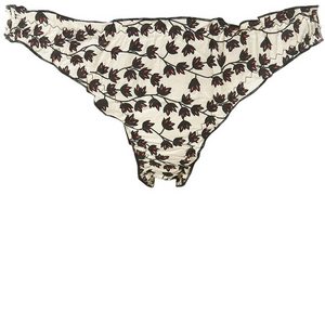 Black Flower Tie Back Mini Briefs