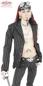 Jacket Pinstripe Skull