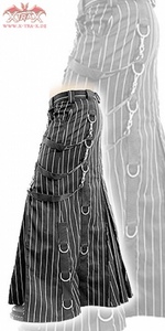 Aderlass Belt Pin Stripes Bondage Skirt