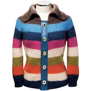 LEGACY STRIPE SHRUNKEN CARDIGAN