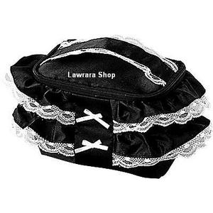 Japan Black Lace Gothic Lolita Cosmatic Bag