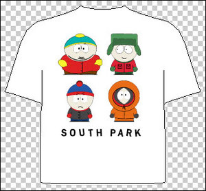 Майка(футболка) с изображением героев South Park