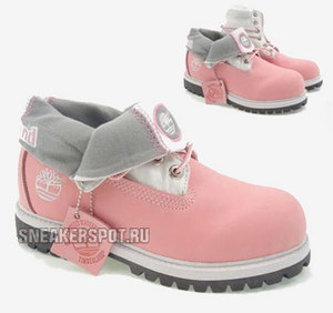 pink Timberland boots