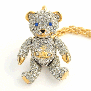 Crystal Teddy Pendant VW