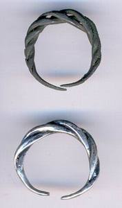 Кольца  X-XI века на викингов и славян серебрянные