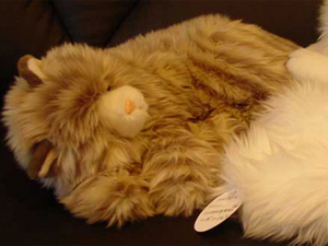 Мягкая игрушка. Дышащий кот.