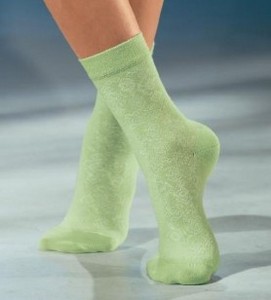 зелёные носочки!