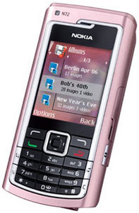 Телефон Nokia N-72 pink