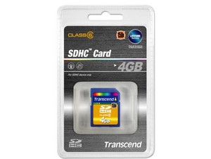 Transcend SDHC Memory Card 4Gb Class6 150x