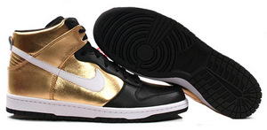 Nike Dunk High (Metallic Gold/White/Black)