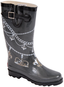 Chooka - Chain Jewels - Grey Rain Boot