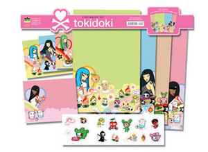 stickers and notebook toki doki