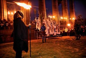 Beltane fire festival в Эдинбурге