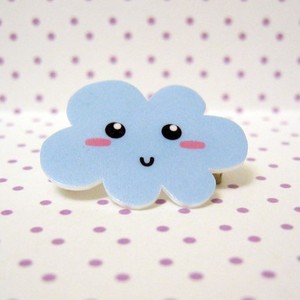 Брошка Happy blue cloud brooch pin