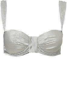 Spotty Bow Front Padded Bra