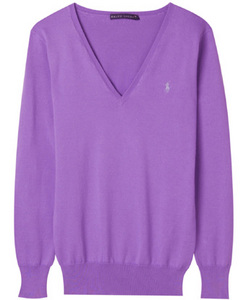 Ralph Lauren V-NECK COTTON SWEATER