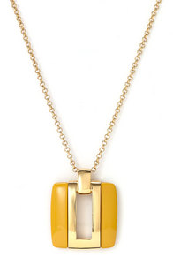 MARC BY MARC JACOBS 'Hinge Jewels' Square Pendant Necklace