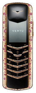 Vertu Signature Rose Gold Pink Sapphires