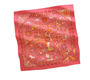 HERMES Silk twill scarf, hand-rolled