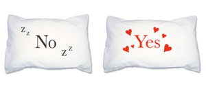 Yes/no pillow