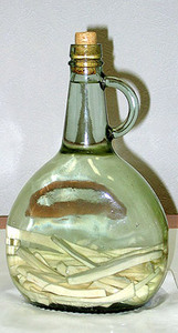 Small bottle of Ukrainian Hrenovuha