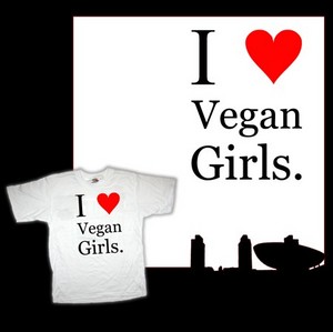 Футболка "I love vegan girl"