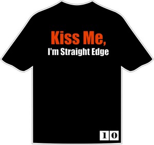 Футболка "Kiss me, I'm Straight Edge"