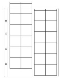 Листы для монет Optima M 24
