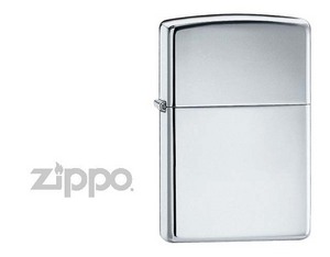 Классическая зажигалка Zippo (Зиппо). HIGH POLISH SILVER PLATE