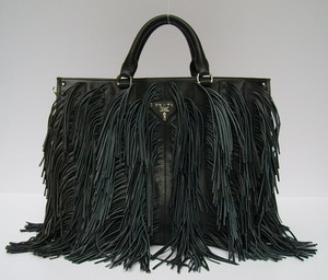 Real vs Faux Prada Fringe Bag