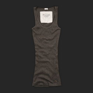 A&F Krista Heather Brown Tee