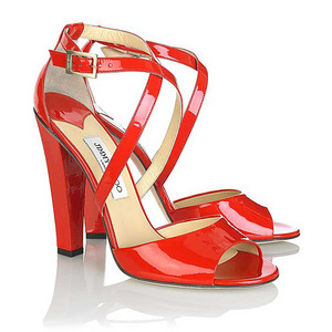 Valentino, красные босоножки