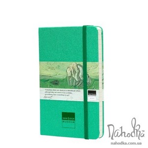 Записная книжка Moleskine «Ван Гог» Карманная (9х14), зеленая, в линейку