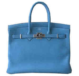 Hermes 35 cm Birkin in Blue Jean