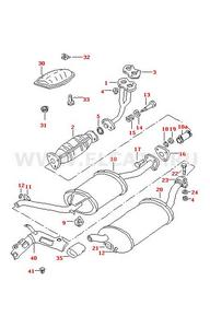 Глушитель для Skoda Felicia (задняя часть)