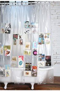 Vinyl Pockets Shower Curtain