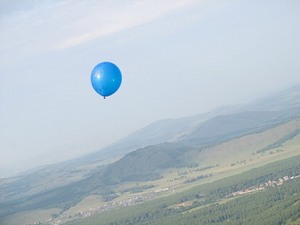 Синий шарик